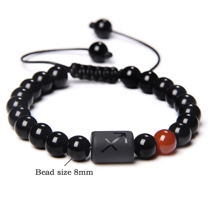 Men's Ethnic Style Men's Bracelet – Natural Stone & Volcanic Rock | Twist Design | Adjustable Alloy Bracelet for Men (Copy)
