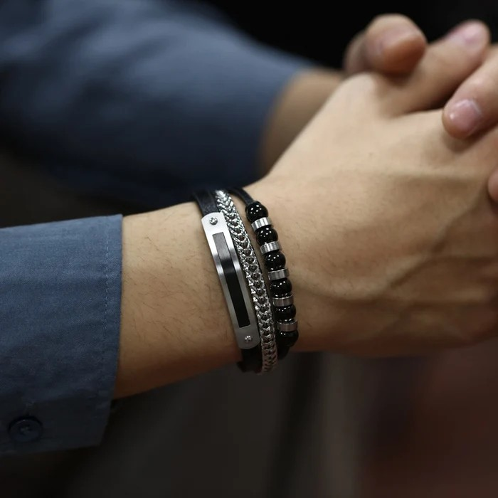 Hip-Hop Geometric Men's Bracelet | 304 Stainless Steel Irregular Plating Chain | Durable, Stylish Urban Jewelry for Men