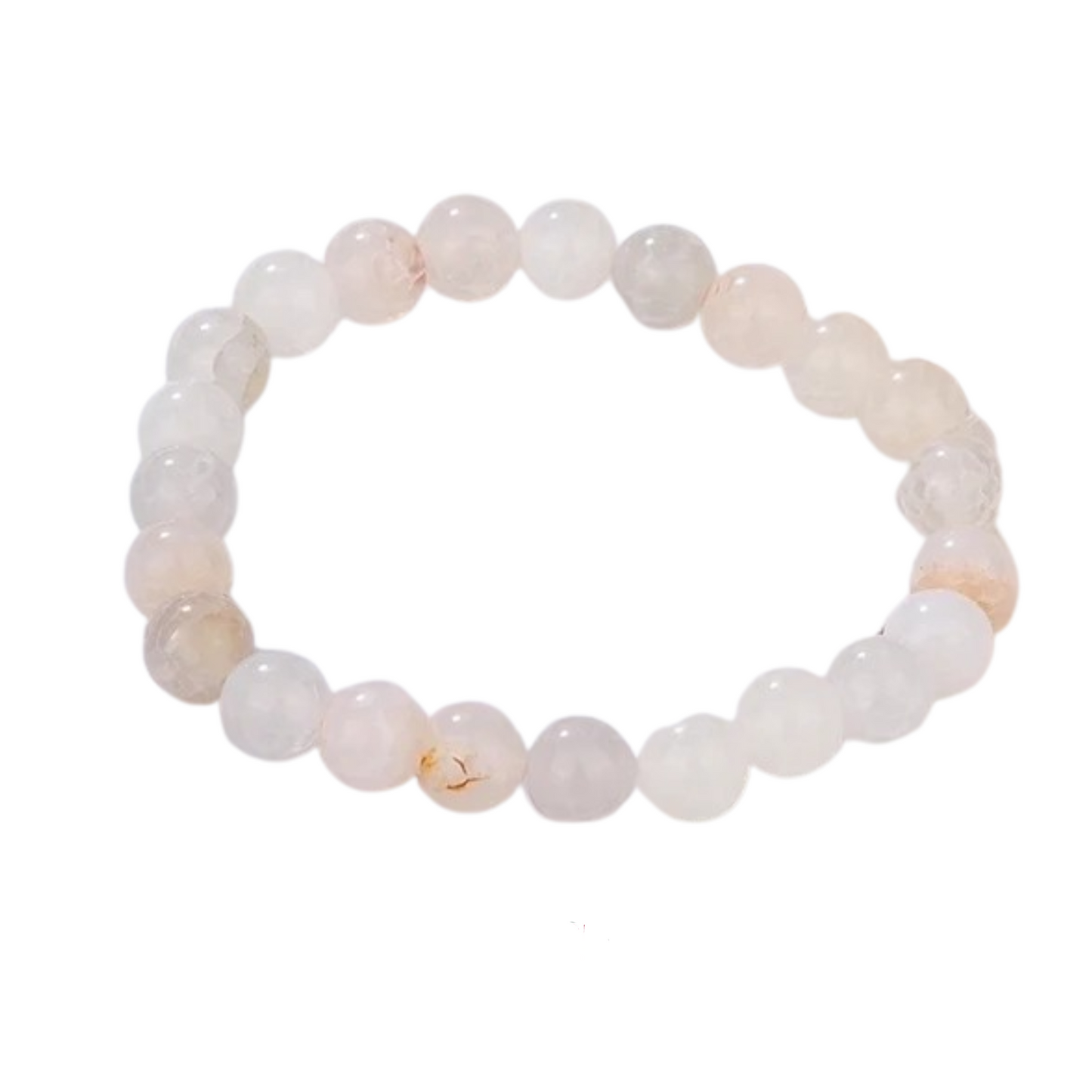 Men's Natural Stone Beaded Bracelet | Fashion Round Beads Bracelet for Men | Adjustable Handmade Gift for Him