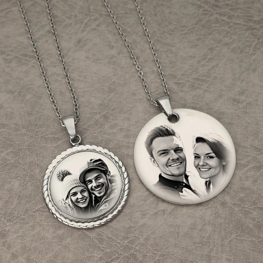 Custom Photo Necklace for Women | Personalized Picture Pendant | Memorial Jewelry Gift for Her | Mother’s Day Keepsake Necklace